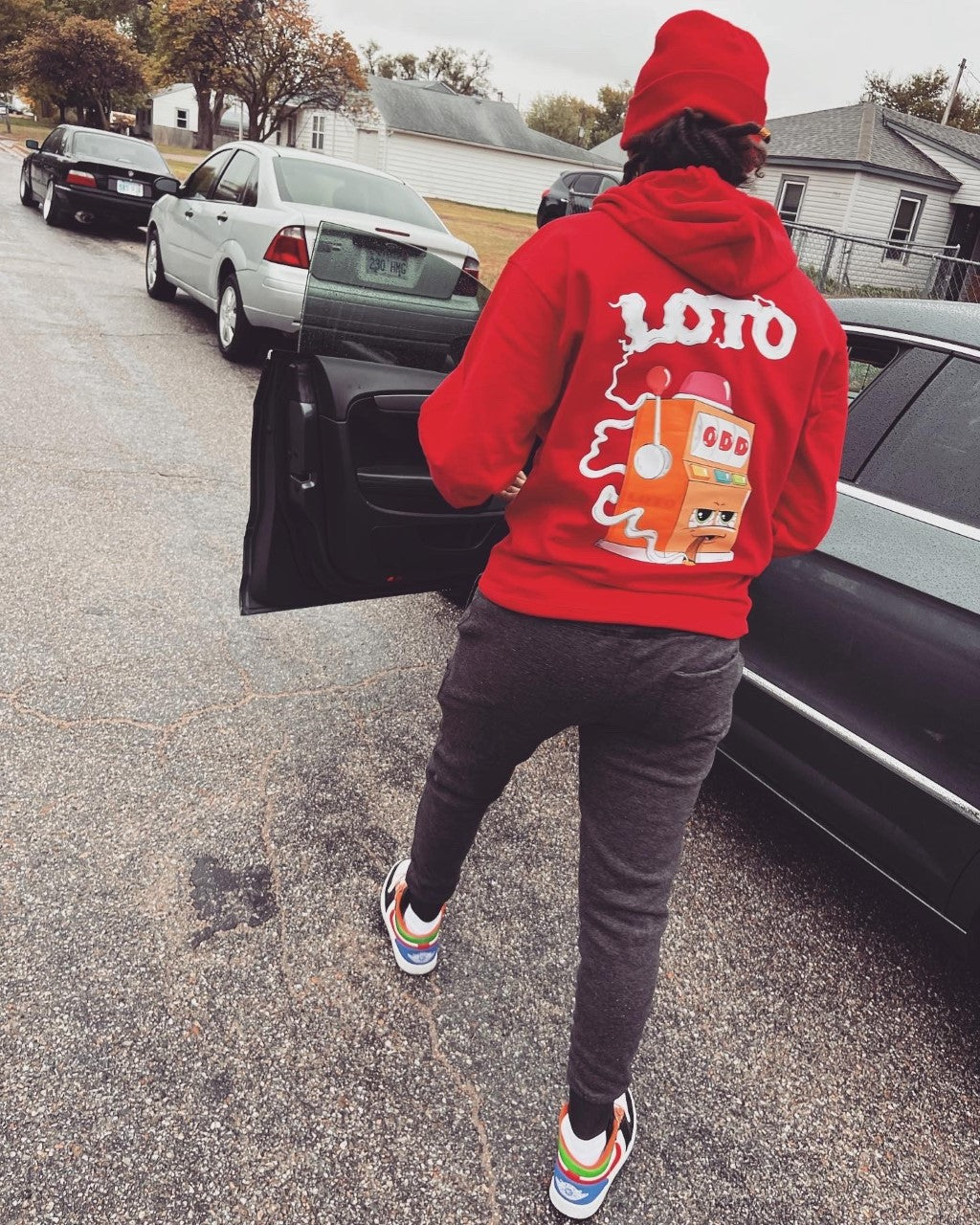 Odd future hoodie outlet red